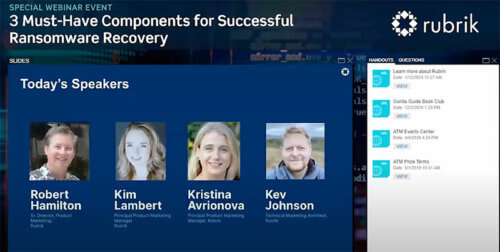 3 Must have components for successful ransomware recover - ransomware solution lead generation webinar